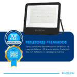 Refletor LED PRO 300W IP66 Bivolt 6.500K - Preto