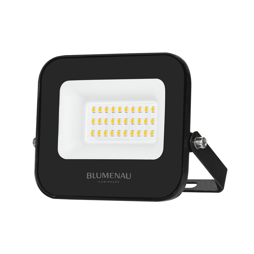 Refletor LED PRO 30W IP66 Bivolt 6.500K - Preto