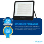 Refletor LED PRO 400W IP66 Bivolt 6.500K - Preto