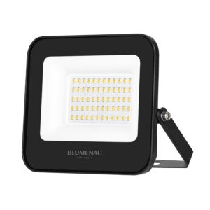 Refletor LED PRO 50W IP66 Bivolt 3.000K - Preto