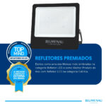 Refletor LED PRO 600W IP66 Alumínio Bivolt 6.500K - Preto