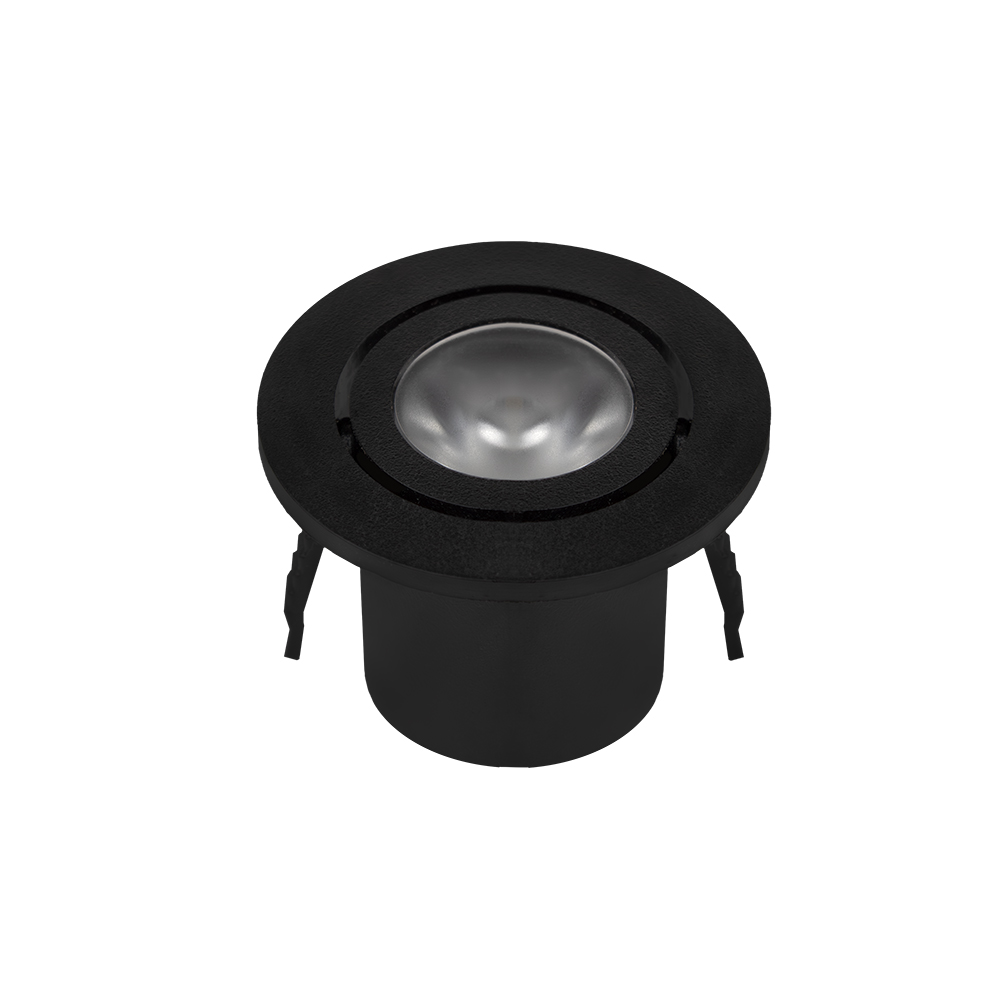 Spot Cabinet Nano LED Bivolt 1W 3.000K - Preto