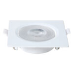 Spot LED Embutir Quadrado 3W 3.000K - Branco
