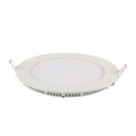 Painel LED TECH Slim Redondo Embutir 24W 3.000K - Branco
