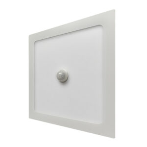 Painel LED Com Sensor Embutir Quadrado 18W 6.500K - Branco