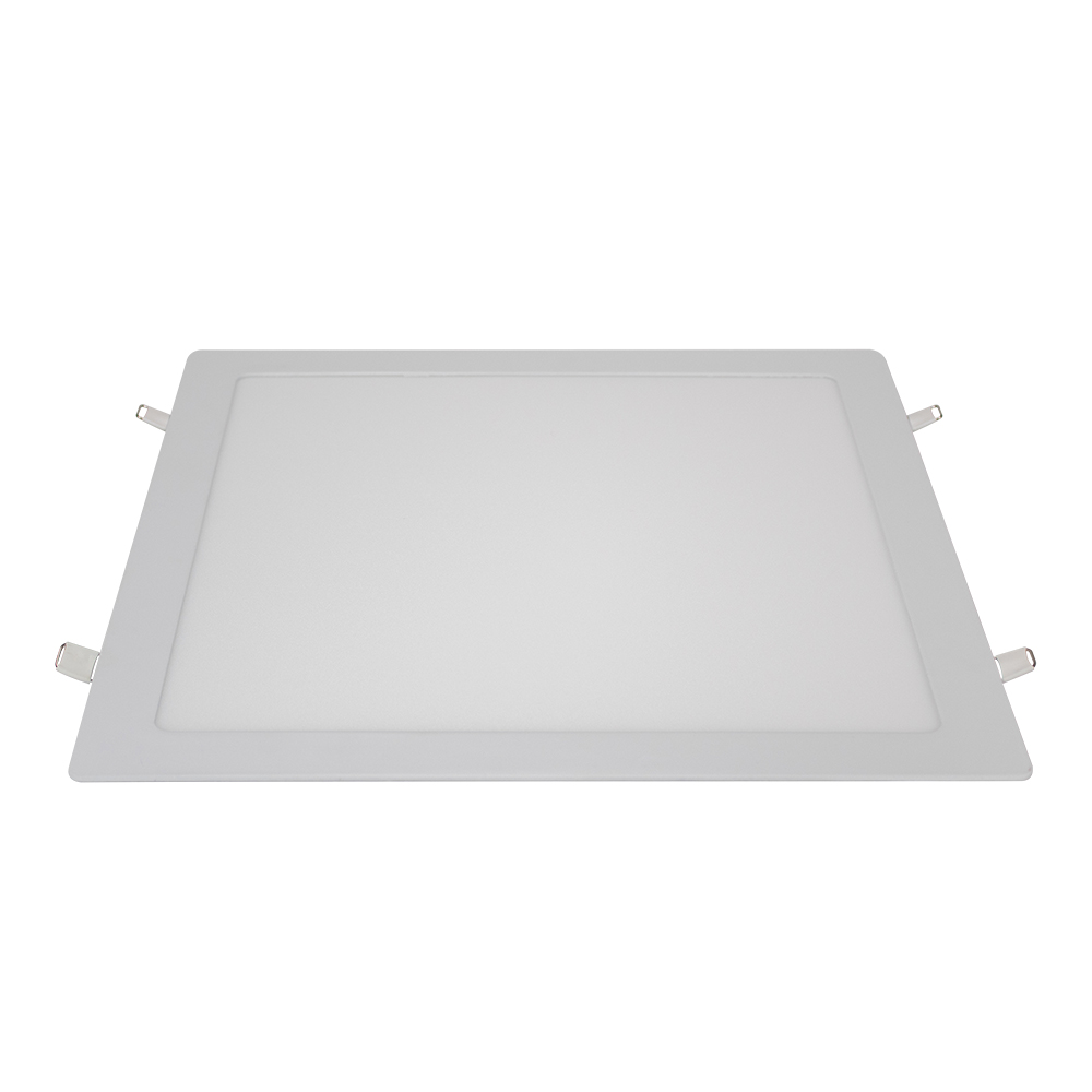 Painel LED TECH Slim Quadrado Embutir 24W 3.000K - Branco