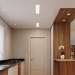 Painel Backlight LED Embutir Retangular Alumínio 20W 6.500K - Branco