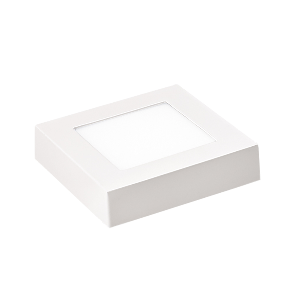 Painel LED TECH Slim Quadrado Sobrepor 6W 6.500K - Branco