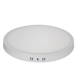 Painel LED TECH Slim Redondo Sobrepor 24W 3.000K - Branco