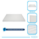 Painel Backlight LED Sobrepor Quadrado Alumínio 45W 3.000K - Branco