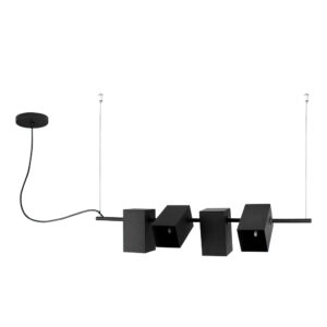 Pendente Kina Light Alumínio 70cm - Preto