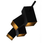 Pendente Kina Light Alumínio 70cm - Preto