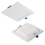 Painel LED Play ABS Embutir Quadrado 12W Bivolt 6.500K - Branco