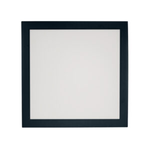 Painel LED Embutir Quadrado 32W 3.000K - Preto