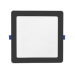 Painel LED Play Embutir Quadrado 18W Bivolt 4.100K - Preto