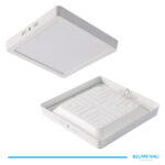 Painel LED Play ABS Sobrepor Quadrado 18W Bivolt 6.500K - Branco
