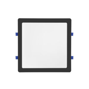 Painel LED Play Embutir Quadrado 24W Bivolt 4.100K - Preto