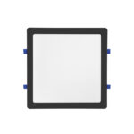 Painel LED Play Embutir Quadrado 24W Bivolt 6.500K - Preto