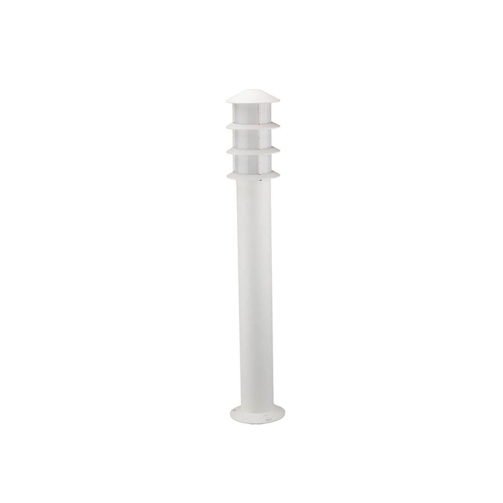 Balizador Oriental Alumínio 75cm - Branco Fosco