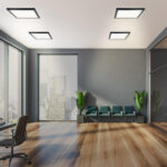 Painel LED Sobrepor Quadrado 32W 6.500K - Preto