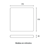 Painel Frameless Quadrado 24W - Branco Neutro 4.100K
