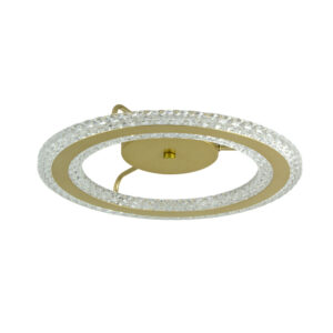 Plafon LED Ester 24W Bivolt Temperatura Ajustável - Dourado