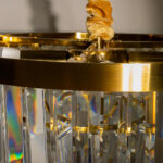 Lustre Cristal Apolo 200W Bivolt - Dourado
