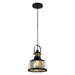 Pendente Soho Vintage - Vidro Âmbar com Preto
