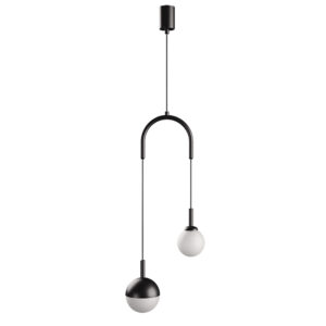 Pendente Macadâmia Duplo - Preto Liso