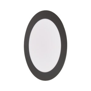 Painel LED Play Embutir Redondo 12W Bivolt 6.500K - Preto