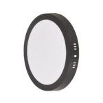 Painel LED Play Sobrepor Redondo 12W Bivolt 3.000K - Preto