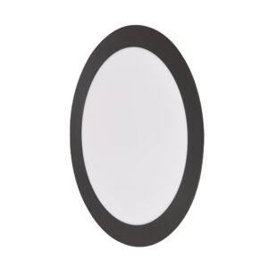 Painel LED Play Embutir Redondo 18W Bivolt 4.100K - Preto