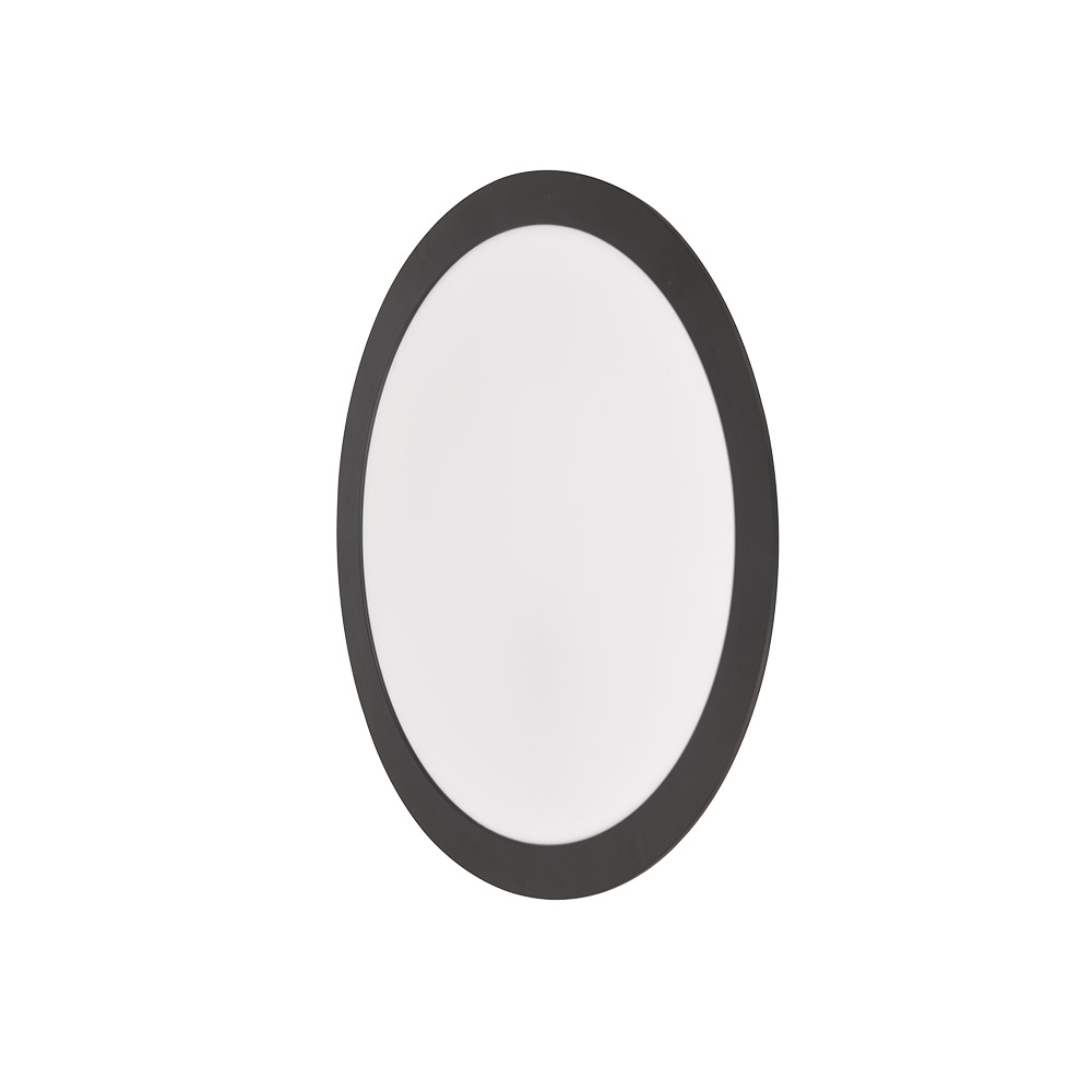 Painel LED Play Embutir Redondo 24W Bivolt 3.000K - Preto