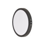 Painel LED Play Sobrepor Redondo 24W Bivolt 3.000K - Preto