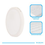 Painel LED Play Sobrepor Redondo 24W Bivolt 4.100K - Branco