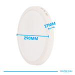 Painel LED Play Sobrepor Redondo 24W Bivolt 4.100K - Branco