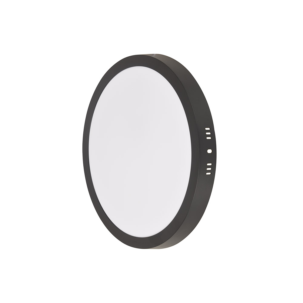 Painel LED Play Sobrepor Redondo 24W Bivolt 6.500K - Preto