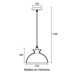 Pendente Acqua 27cm