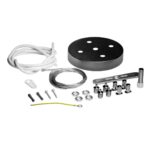 Kit Suspensão para Plafon com Canopla 4 cabos - Preto
