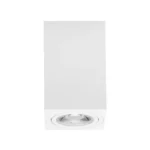 Plafon Tower Quadrado Face Plana Dicroica BT 72x72x110mm